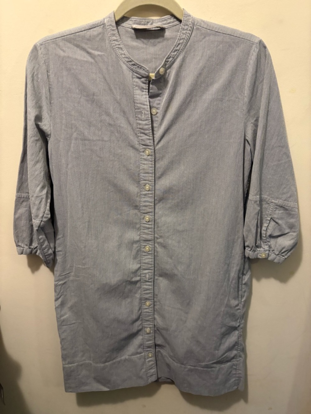 Everlane Cotton weave shirt‎ dress size 0 pockets no belt